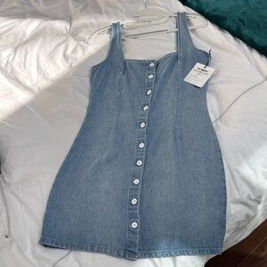 NWT! - Bella Dahl Denim Button-Down Mini Dress